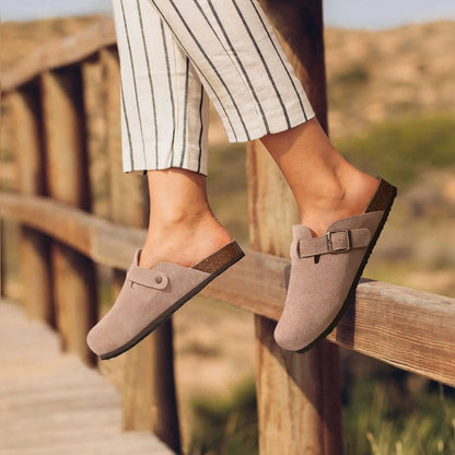 Faux Suede Clogs