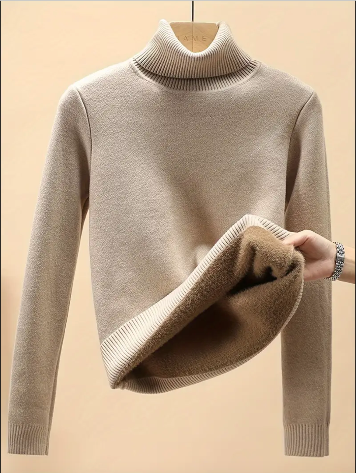 Fleece Turtleneck Pullover