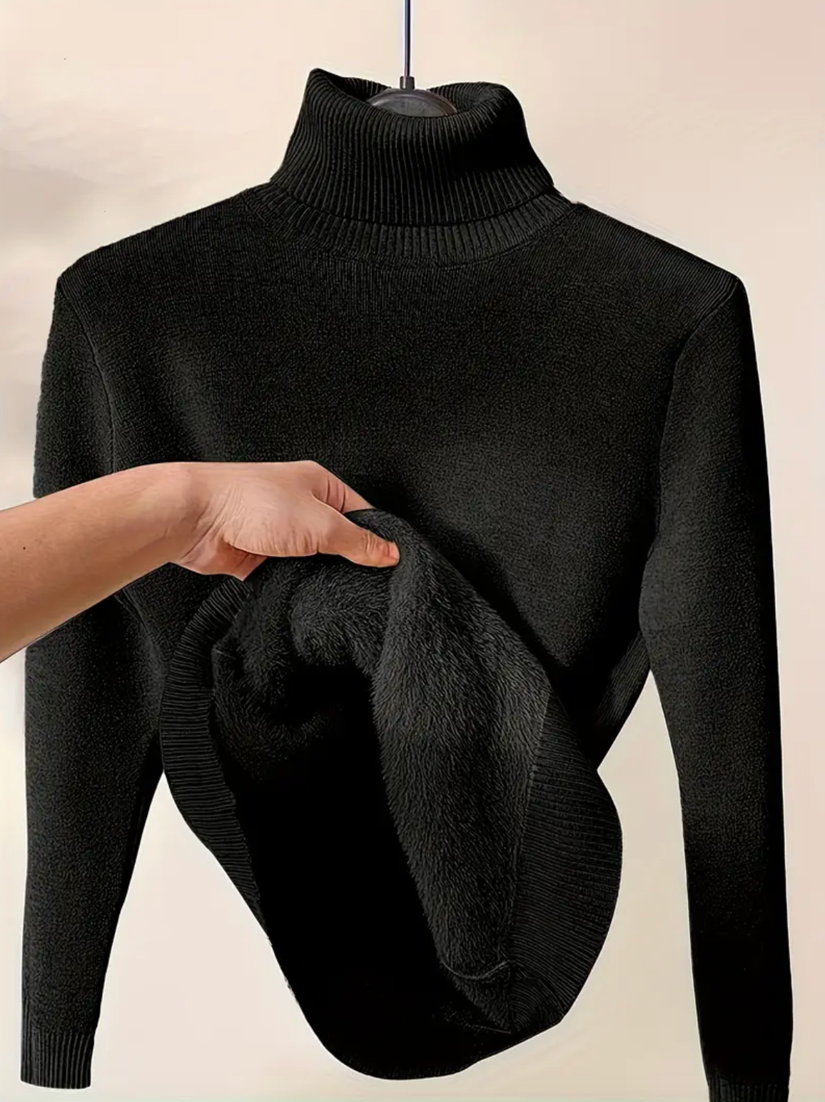 Fleece Turtleneck Pullover