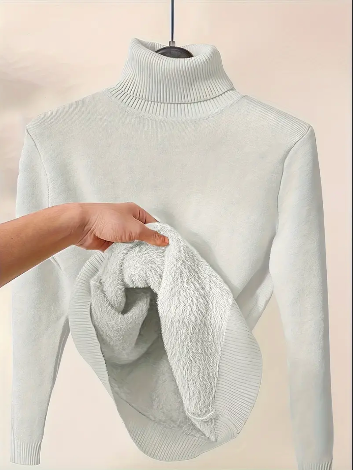 Fleece Turtleneck Pullover