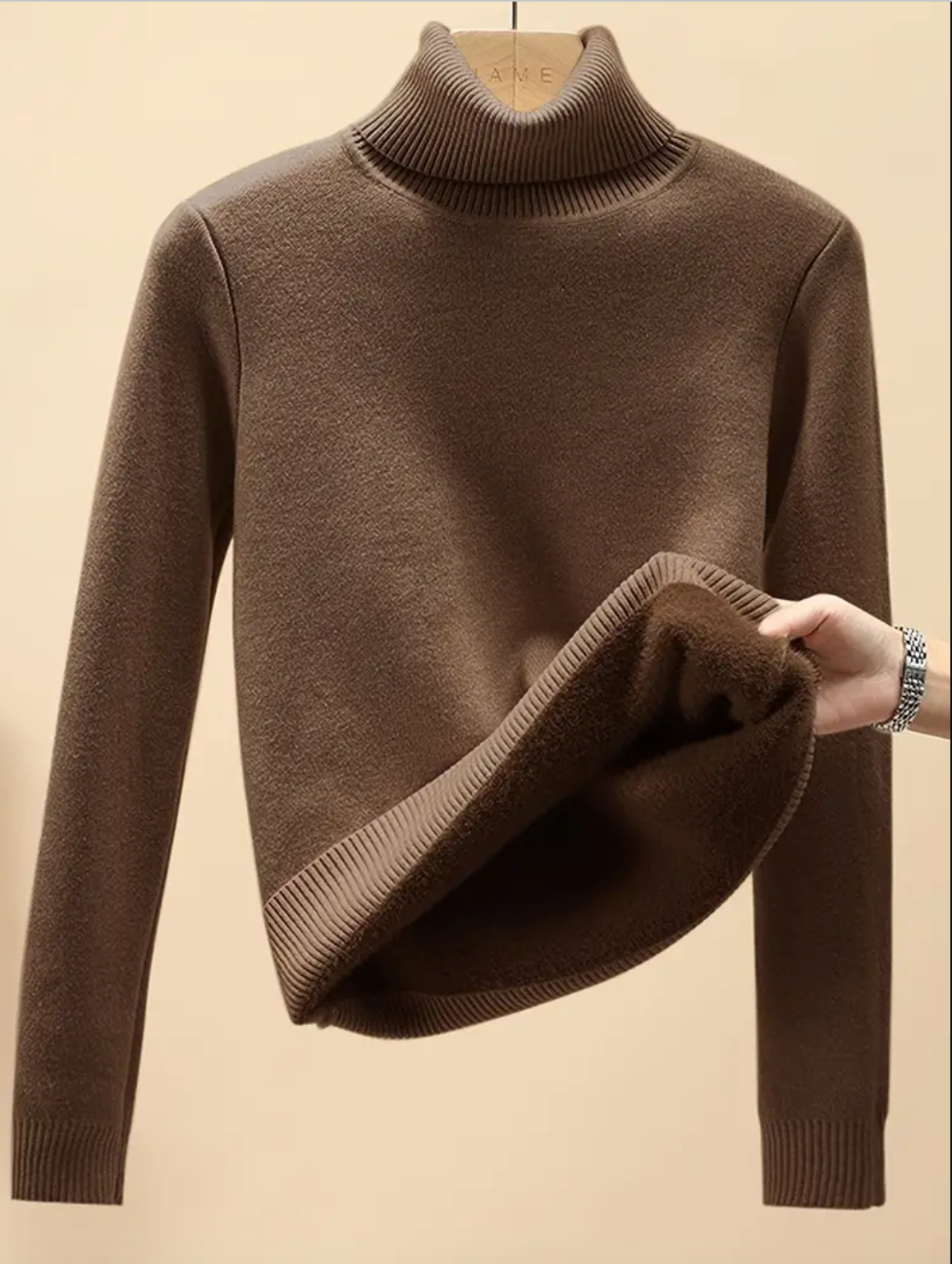 Fleece Turtleneck Pullover