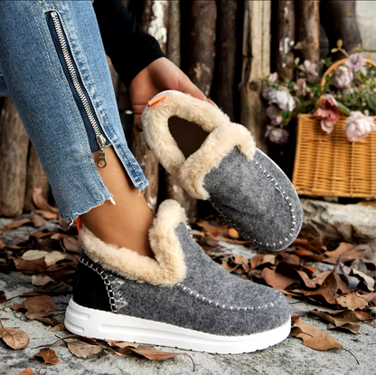 Plush Lined Insulated Slip on Shoes