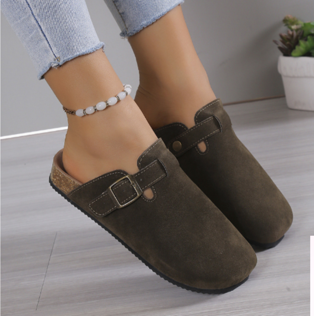 Faux Suede Clogs